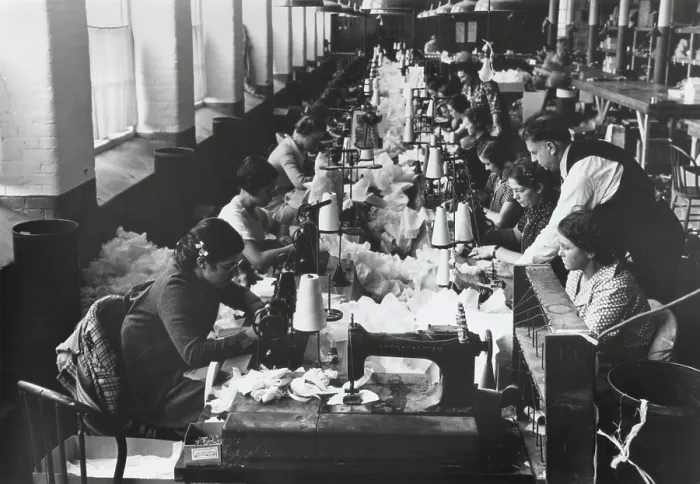 Framed Print : WPA workers at Singer power sewing machines, Dec. 1936. Photo by Lewis Hine. (BSLOC_2013_7_89) Framed Print : WPA workers at Singer power sewing machines, Dec. 1936. Photo by Lewis Hine. (BSLOC_2013_7_89)