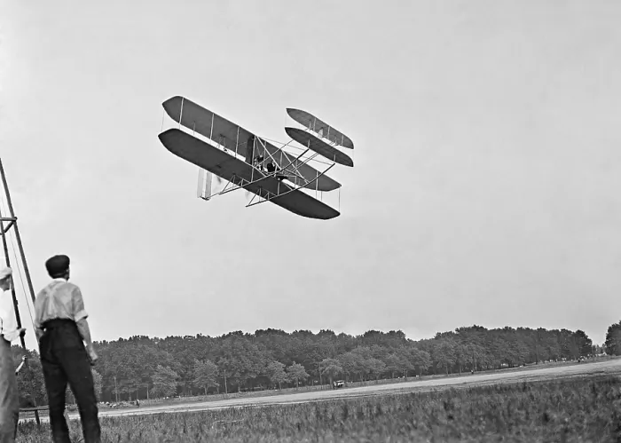 Framed Print : Wright's airplane in Army trial flights at Fort Meyer Virginia in July 1909 Framed Print : Wright's airplane in Army trial flights at Fort Meyer Virginia in July 1909