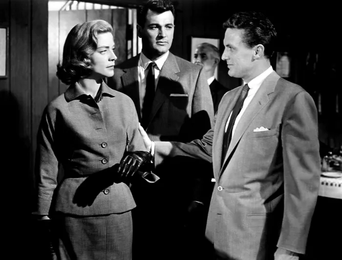 Framed Print : WRITTEN ON THE WIND, Lauren Bacall, Rock Hudson, Robert Stack, 1956