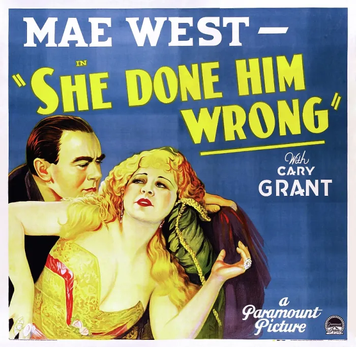 Framed Print : SHE DONE HIM WRONG, l-r: Owen Moore, Mae West on poster art, 1933 Framed Print : SHE DONE HIM WRONG, l-r: Owen Moore, Mae West on poster art, 1933