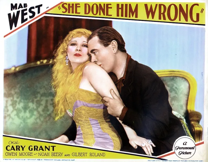 Framed Print : SHE DONE HIM WRONG, from left, Mae West, Owen Moore, 1933