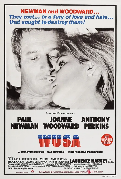 Framed Print : WUSA, US poster art, from left: Paul Newman, Joanne Woodward, 1971 Framed Print : WUSA, US poster art, from left: Paul Newman, Joanne Woodward, 1971