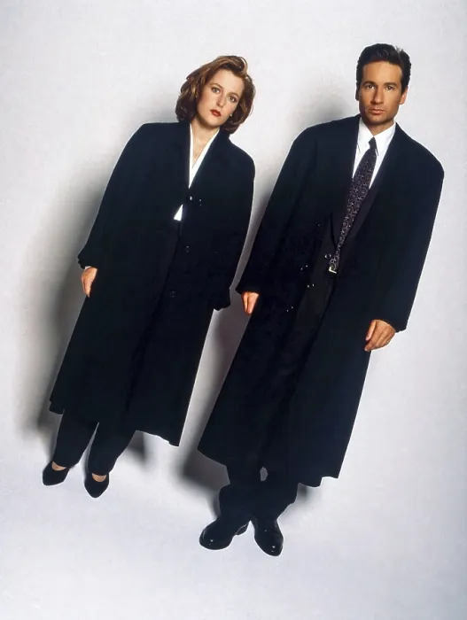 Framed Print : THE X-FILES, from left: Gillian Anderson, David Duchovny, 1993-2018