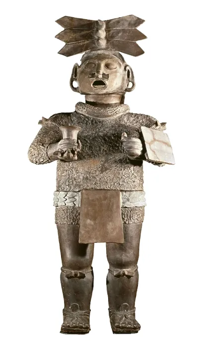 Framed Print : Xipe Totec. 500-650. Clay sculpture. Teotihuacan culture. Sculpture. MEXICO. Mexico City. National Museum of Anthropology. Proc: MEXICO. PUEBLA Framed Print : Xipe Totec. 500-650. Clay sculpture. Teotihuacan culture. Sculpture. MEXICO. Mexico City. National Museum of Anthropology. Proc: MEXICO. PUEBLA