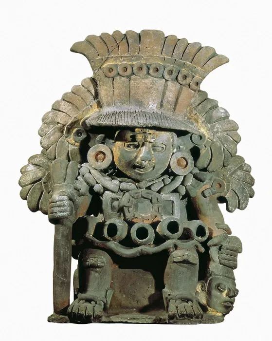 Framed Print : Xipetotec. 4th-6th c. God of goldsmiths, agriculture and spring. Sculpture found at tomb no. 109. Zapotec art. Sculpture. MEXICO. Mexico City. National Museum of Anthropology