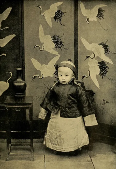 Framed Print : Xuantong Emperor, 3-year old Puyi, in 1909. In Feb. 1912, during the Xinhai Revolution, he was forced to force to abdicate