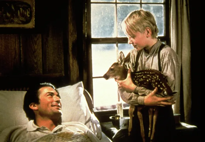 Framed Print : THE YEARLING, Gregory Peck, Claude Jarman Jr. 1946 Framed Print : THE YEARLING, Gregory Peck, Claude Jarman Jr. 1946
