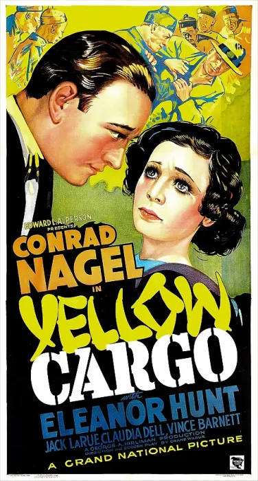 Framed Print : YELLOW CARGO, (aka SINFUL CARGO), US poster, from left: Conrad Nagel, Eleanor Hunt, 1936