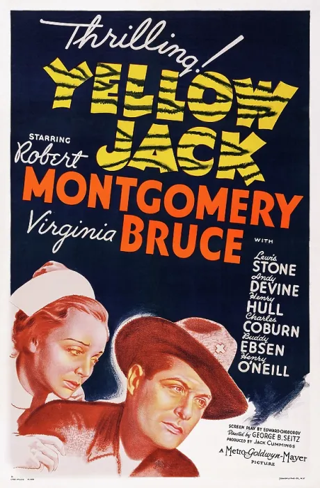 Framed Print : YELLOW JACK, US poster art, from left: Virginia Bruce, Robert Montgomery, 1938 Framed Print : YELLOW JACK, US poster art, from left: Virginia Bruce, Robert Montgomery, 1938