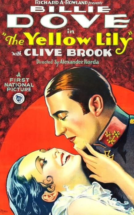 Framed Print : THE YELLOW LILY, l-r: Billie Dove, Clive Brook on poster art, 1928