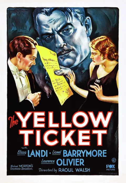 Framed Print : THE YELLOW TICKET, US poster art, from left: Laurence Olivier, Lionel Barrymore, Elissa Landi, 1931. TM and Copyright 20th Century Fox Film Corp Framed Print : THE YELLOW TICKET, US poster art, from left: Laurence Olivier, Lionel Barrymore, Elissa Landi, 1931. TM and Copyright 20th Century Fox Film Corp