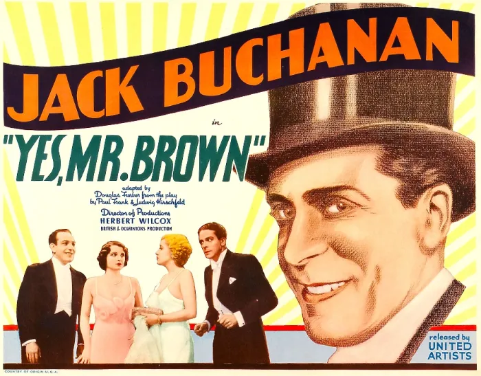 Framed Print : YES, MR. BROWN, far right: Jack Buchanan, 1933