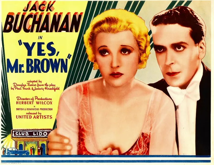 Framed Print : YES, MR. BROWN, from left: Elsie Randolph, Jack Buchanan, 1933