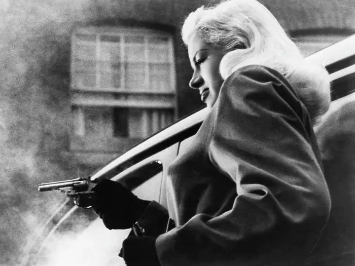 Framed Print : YIELD TO THE NIGHT, (aka BLONDE SINNER), Diana Dors, 1956