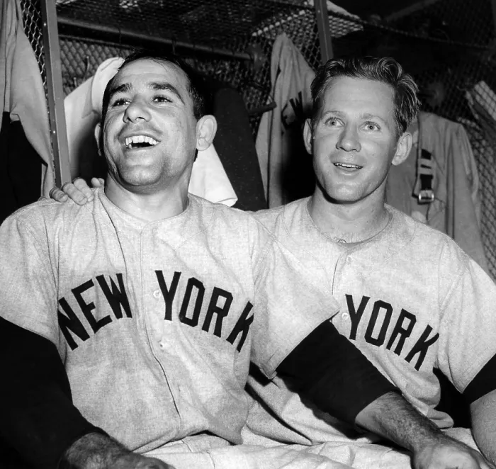Framed Print : Yogi Berra and Whitey Ford, 1954. Courtesy: CSU Archives / Everett Collection Framed Print : Yogi Berra and Whitey Ford, 1954. Courtesy: CSU Archives / Everett Collection