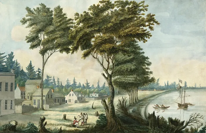 Framed Print : YORK (TORONTO) THE INTENDED CAPITOL OF UPPER CANADA, by Edward Walsh, 1803. York was named the permanent capital of British Upper Canada in 1796