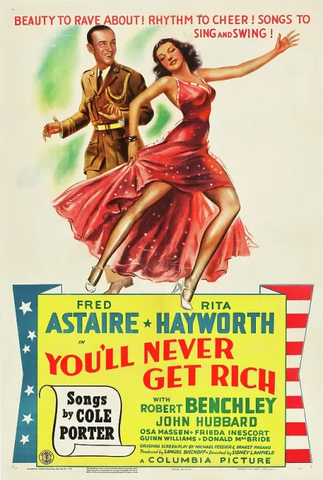 Framed Print : YOU'LL NEVER GET RICH, l-r: Fred Astaire, Rita Hayworth on poster art, 1941