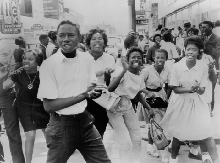 Framed Print : Young African American demonstrators march in downtown Birmingham, Alabama Framed Print : Young African American demonstrators march in downtown Birmingham, Alabama