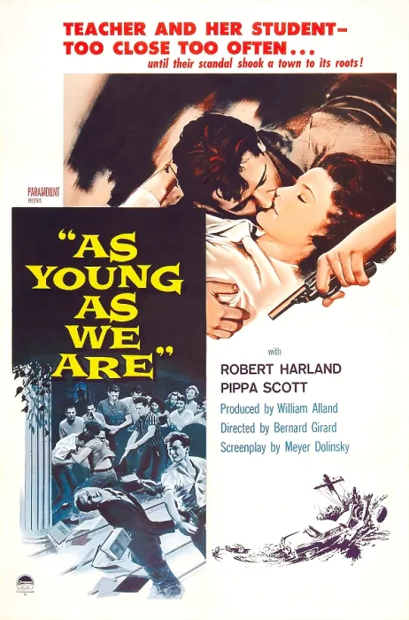 Framed Print : AS YOUNG AS WE ARE, US poster, from left: Robert Harland, Pippa Scott, 1958 Framed Print : AS YOUNG AS WE ARE, US poster, from left: Robert Harland, Pippa Scott, 1958