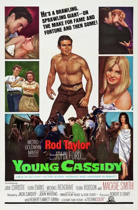 Framed Print : YOUNG CASSIDY, US poster art, Rod Taylor, (center), Julie Christie, (second from top right), 1965 Framed Print : YOUNG CASSIDY, US poster art, Rod Taylor, (center), Julie Christie, (second from top right), 1965