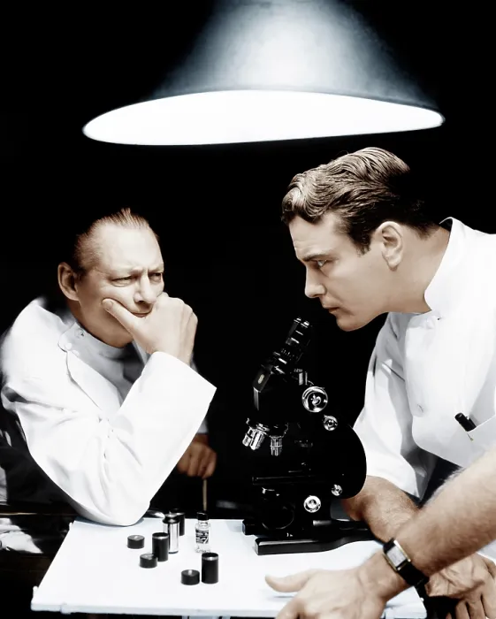 Framed Print : YOUNG DR. KILDARE, from left: Lionel Barrymore, Lew Ayres, 1938