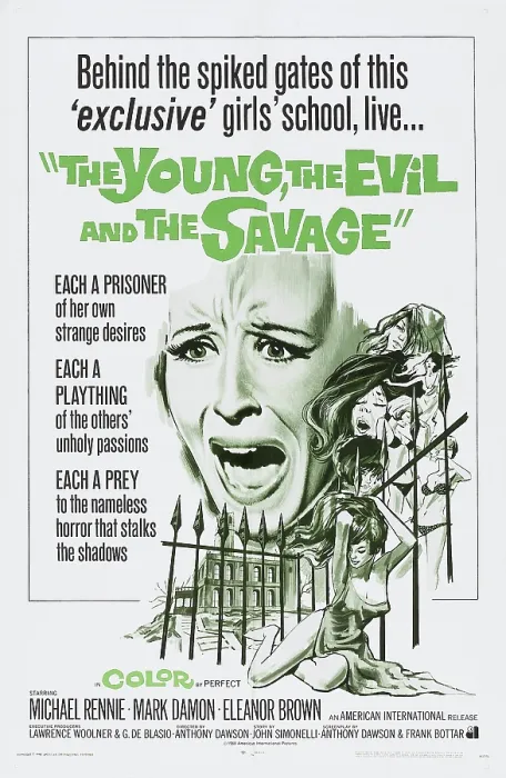 Framed Print : THE YOUNG, THE EVIL AND THE SAVAGE, (aka NUDE...SI MUORE), US poster, 1968 Framed Print : THE YOUNG, THE EVIL AND THE SAVAGE, (aka NUDE...SI MUORE), US poster, 1968