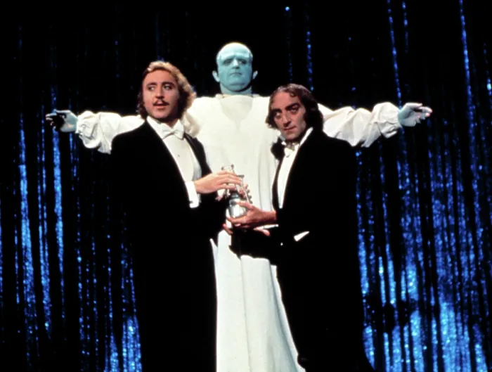 Framed Print : YOUNG FRANKENSTEIN, Gene Wilder, Peter Boyle, Marty Feldman, 1974. TM and Copyright 20th Century Fox Film Corp. All rights reserved. Courtesy: Everett Collection