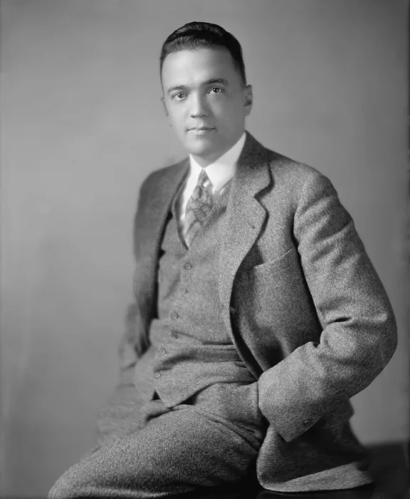 Framed Print : Young J. Edgar Hoover ca. 1925 as he was rising in the government's Bureau of Investigation in the 1920's