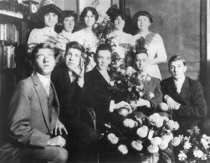 Framed Print : Young J. Edgar Hoover with a group of teenagers, ca. 1912 Framed Print : Young J. Edgar Hoover with a group of teenagers, ca. 1912