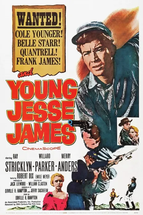 Framed Print : YOUNG JESSE JAMES, from top: Ray Stricklyn, center: from left: Ray Stricklyn, Merry Anders, bottom left: merry Anders, 1960