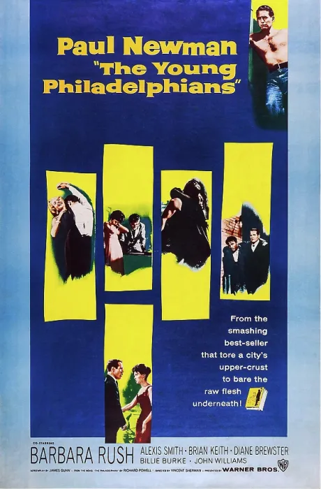 Framed Print : THE YOUNG PHILADELPHIANS, US poster art, Paul Newman, (top right), 1959