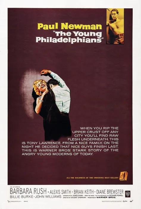 Framed Print : THE YOUNG PHILADELPHIANS, top: Paul Newman on poster art, 1959