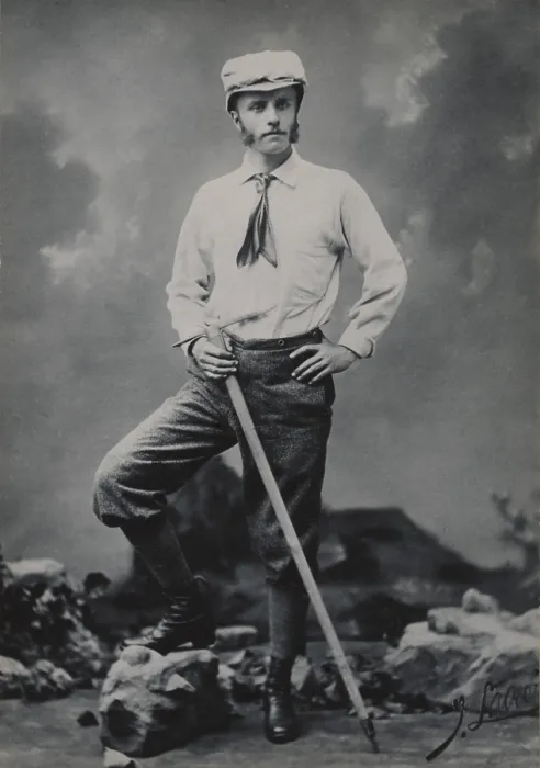 Framed Print : Young Theodore Roosevelt posing as a mountain climber in his late teens or early twenties. Ca. 1880s studio portrait Framed Print : Young Theodore Roosevelt posing as a mountain climber in his late teens or early twenties. Ca. 1880s studio portrait
