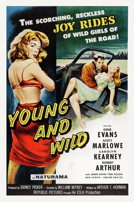 Framed Print : YOUNG AND WILD, left: Carolyn Kearney, 1958