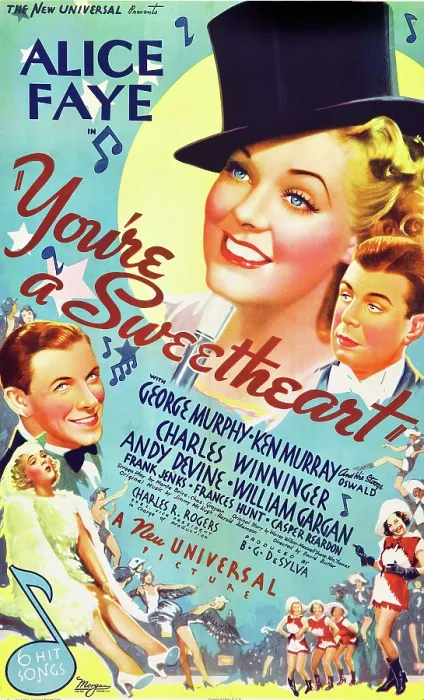 Framed Print : YOU'RE A SWEETHEART, top left: Alice Faye, 1937 Framed Print : YOU'RE A SWEETHEART, top left: Alice Faye, 1937
