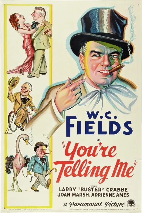 Framed Print : YOU'RE TELLING ME!, W.C. Fields, 1934