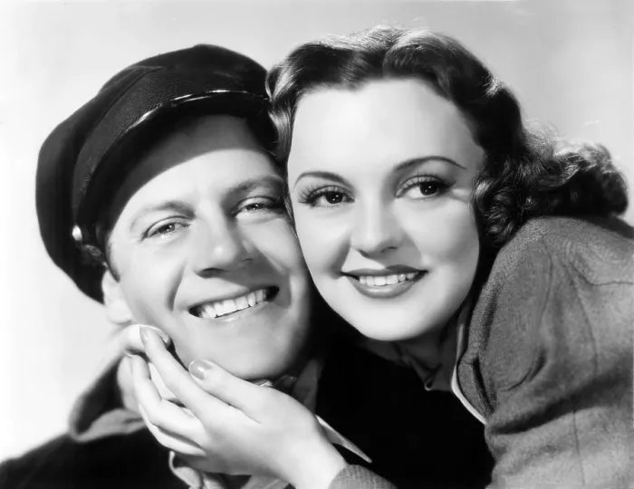 Framed Print : YOUTH TAKES A FLING, from left: Joel McCrea, Andrea Leeds, 1938