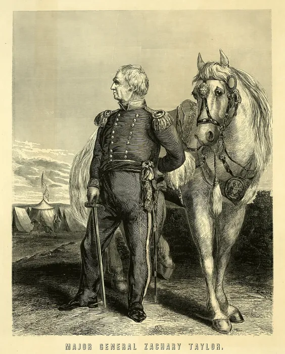 Framed Print : Zachary Taylor, 'rough & ready'. Major General of the Mexican-American War. woodcut ca. 1847 Framed Print : Zachary Taylor, 'rough & ready'. Major General of the Mexican-American War. woodcut ca. 1847