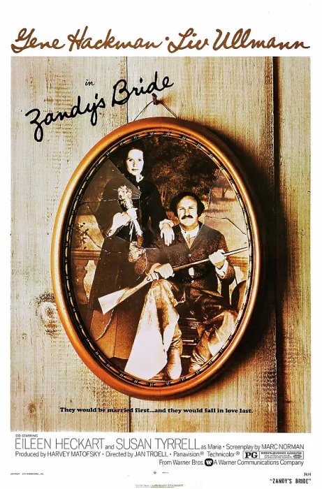 Framed Print : ZANDY'S BRIDE, US poster, from left: Liv Ullmann, Gene Hackman, 1974