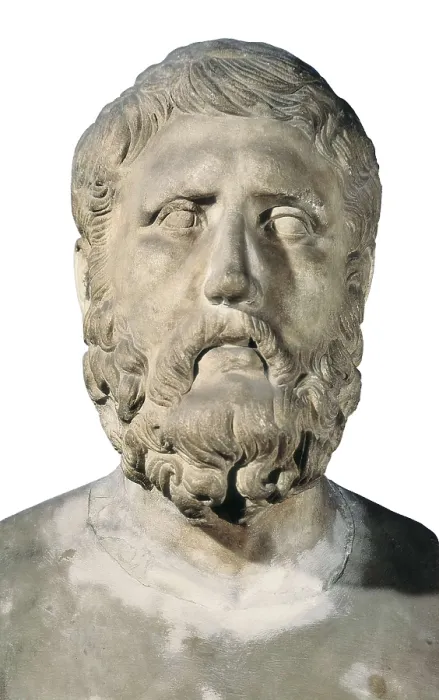 Framed Print : ZENO of Elea (490-h. 430 BC). Sculpture on marble. ITALY. Rome. Capitoline Museums. AISA / Everett Collection**US SALES ONLY**