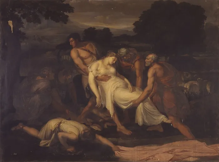 Framed Print : Zenobia saved from the river Araxes by some Parts shepherds (Zenobia tratta dal fiume Arasse da alcuni pastori Parti), by Francesco Nenci, 1809, 19th century, oil on canvas Framed Print : Zenobia saved from the river Araxes by some Parts shepherds (Zenobia tratta dal fiume Arasse da alcuni pastori Parti), by Francesco Nenci, 1809, 19th century, oil on canvas