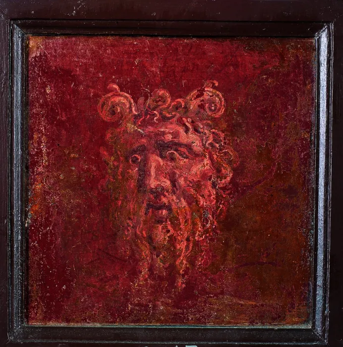 Framed Print : Zeus Hammon, by unknown artist, 54-68, 1st Century A.D. ripped fresco, 29, 7 x 29, 6 cm - Italy, Campania, Naples, National Archaeological Museum, Room LXXVII, inv. 9545