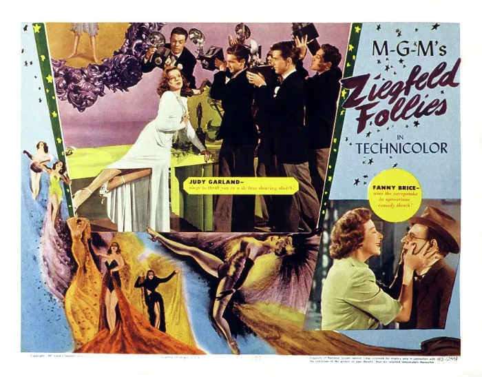 Framed Print : ZIEGFELD FOLLIES, US lobbycard, from left, Judy Garland, Fanny Brice, Hume Cronyn, 1945 Framed Print : ZIEGFELD FOLLIES, US lobbycard, from left, Judy Garland, Fanny Brice, Hume Cronyn, 1945