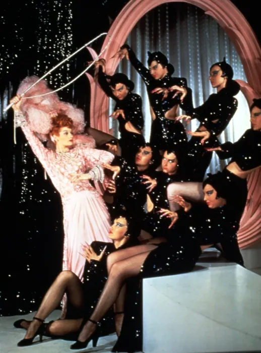 Framed Print : ZIEGFELD FOLLIES, Lucille Ball, 1946, cat tamer