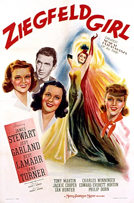 Framed Print : ZIEGFELD GIRL, Judy Garland, James Stewart, Hedy Lamarr, Lana Turner, 1941
