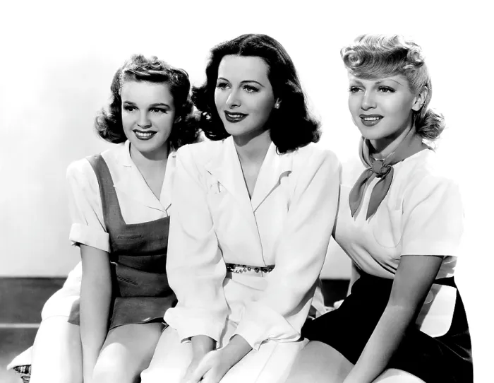 Framed Print : ZIEGFELD GIRL, from left, Judy Garland, Hedy Lamarr, Lana Turner, 1941