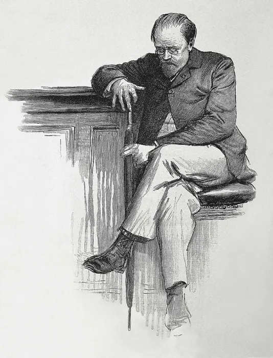 Framed Print : ZOLA, mile (1840-1902). Seated portrait of Emile Zola. Engraving. AISA / Everett Collection**US SALES ONLY**