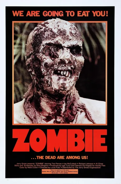Framed Print : ZOMBIE, (aka ZOMBI 2), US poster art, Ottaviano Dell'Acqua, 1980. The Jerry Gross Organization / Courtesy Everett Collection