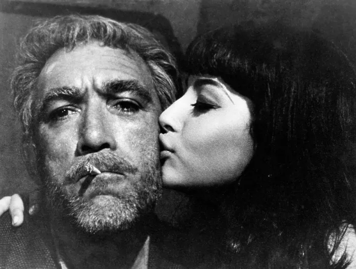 Framed Print : ZORBA THE GREEK, Anthony Quinn, Eleni Anousaki, 1964, (c) 20th Century Fox, TM & Copyright  /  Courtesy: Everett Collection