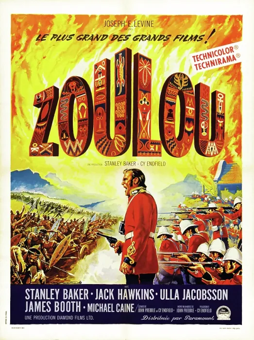 Framed Print : ZULU, (aka ZOULOU), French poster art, 1964 Framed Print : ZULU, (aka ZOULOU), French poster art, 1964